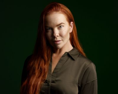 Portrætbillede med lidt hård kontrast