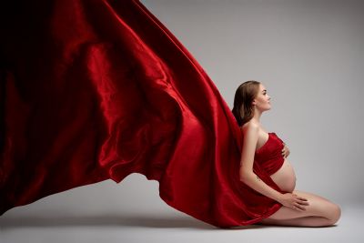 Graviditetsbillede taget i studie