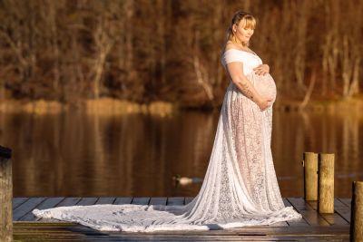 Det var morgenlys kan give nogle lækre varme graviditesbilleder