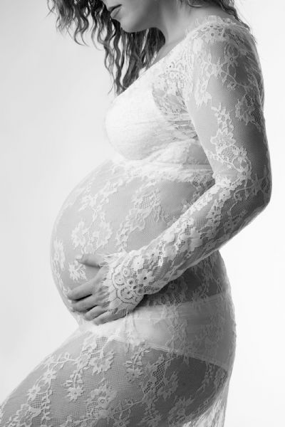 Tæt beskåret graviditetsbillede