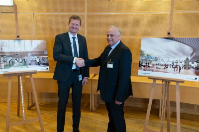 Eventfotografering ved pressemøde i Københavns Lufthavn i forbindelse med <br>udvidelsen af Terminal <br>3.