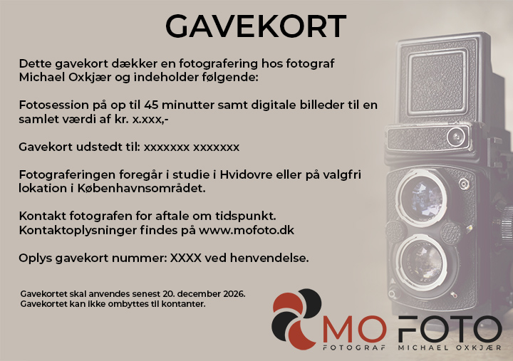 Gavekort til fotografering
